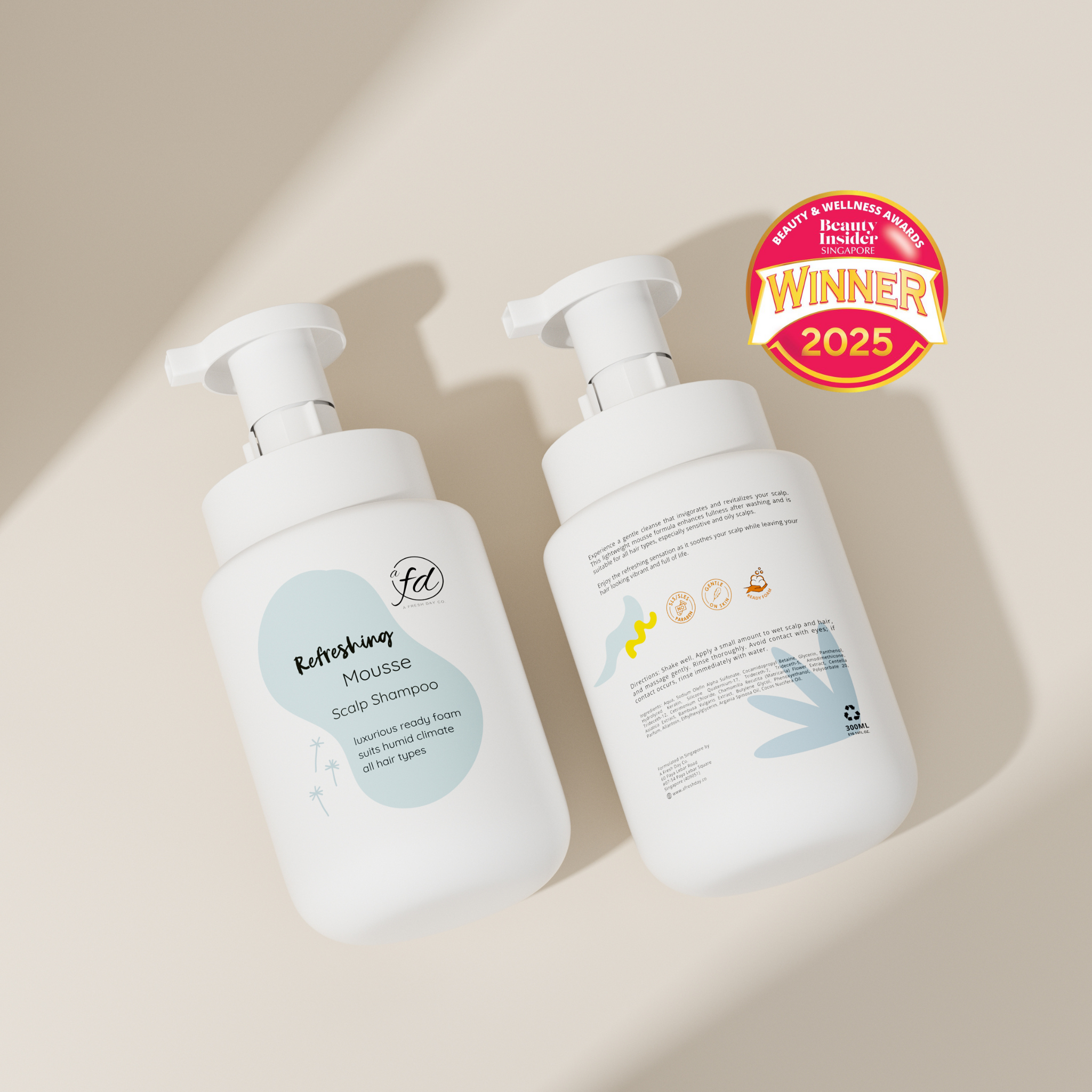 Lightweight shampoo for sensitive scalp in humid climate