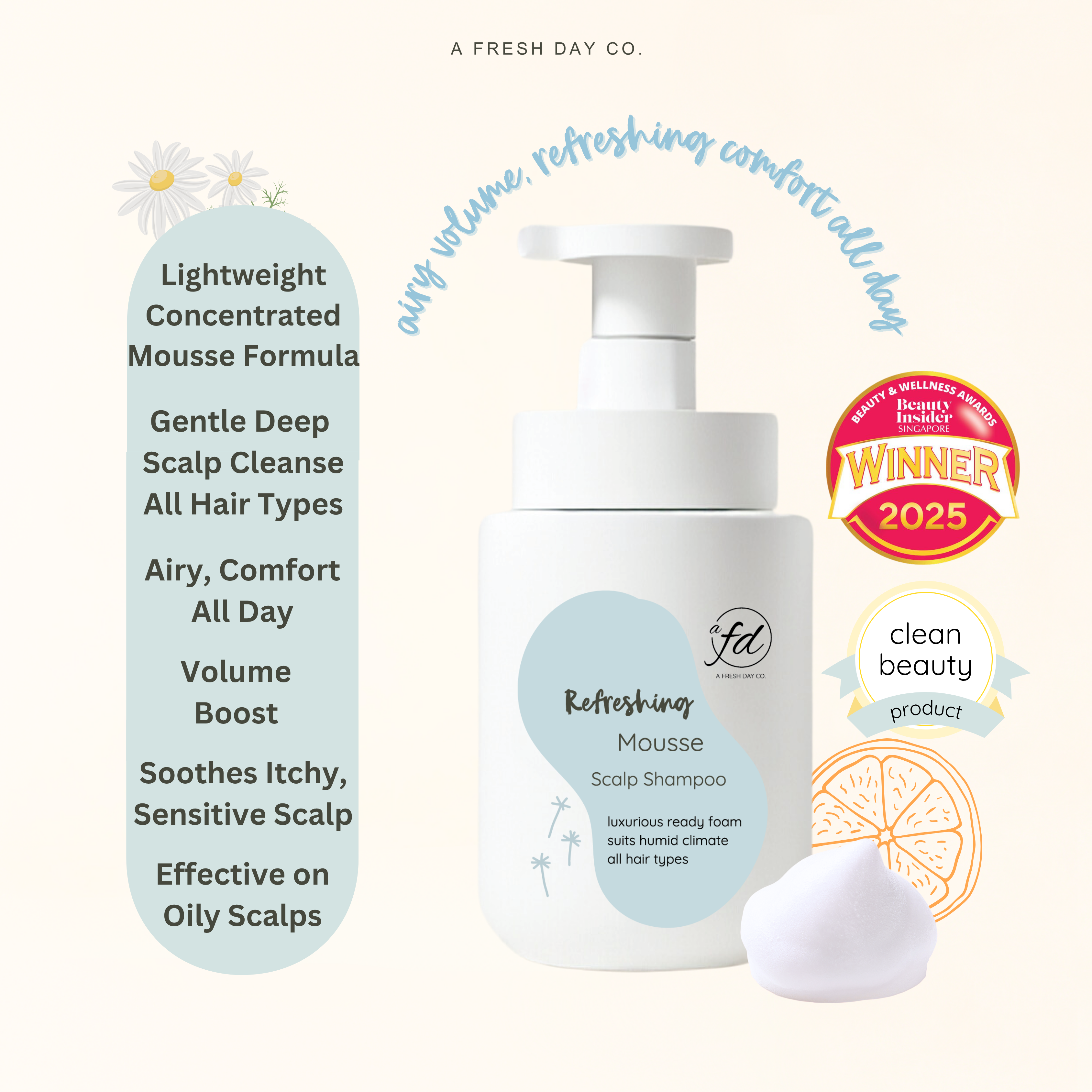 Refreshing Mousse Scalp Shampoo